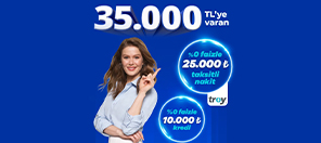 %0 Faizli 10.000 TL'ye Varan Kredi ve 25.000 TL Nakit Avans!