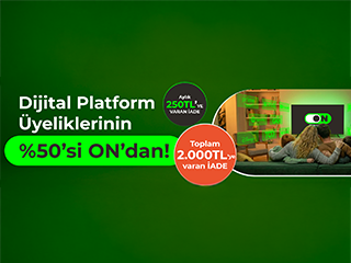 Dijital Üyeliklerde %50 İade ON’da!