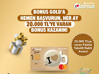 Ayda 20.000 TL'ye Varan Bonus!