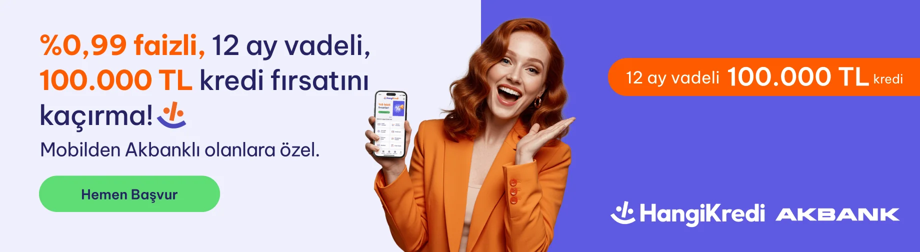 Akbank faizsiz fırsatlar 100K