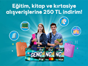 Eğitim, Kitap ve Kırtasiye Alışverişlerine 250 TL İndirim!