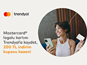 Mastercard  Kartını Trendyol'a Kaydet 200 TL İndirim Kuponu Kazan!