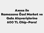 Ramazana Özel Market Alışverişlerine 600 TL Chip-Para!