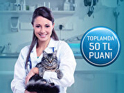 Petshop ve veteriner harcamalarınızın %10’u değerinde 50 TL Puan!