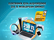 Elektronik Eşya Alışverişinize 250 TL Worldpuan!