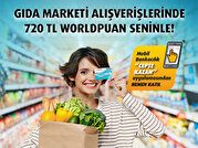 Gıda Marketi Alışverişlerinize 720 TL Worldpuan!
