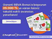 25.000 TL' ye Varan Faizsiz ve Masrafsız Nakit Avans Fırsatı!