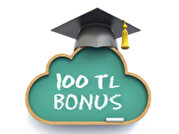 20.000 TL ve üzeri eğitim harcamanıza 100 TL bonus!